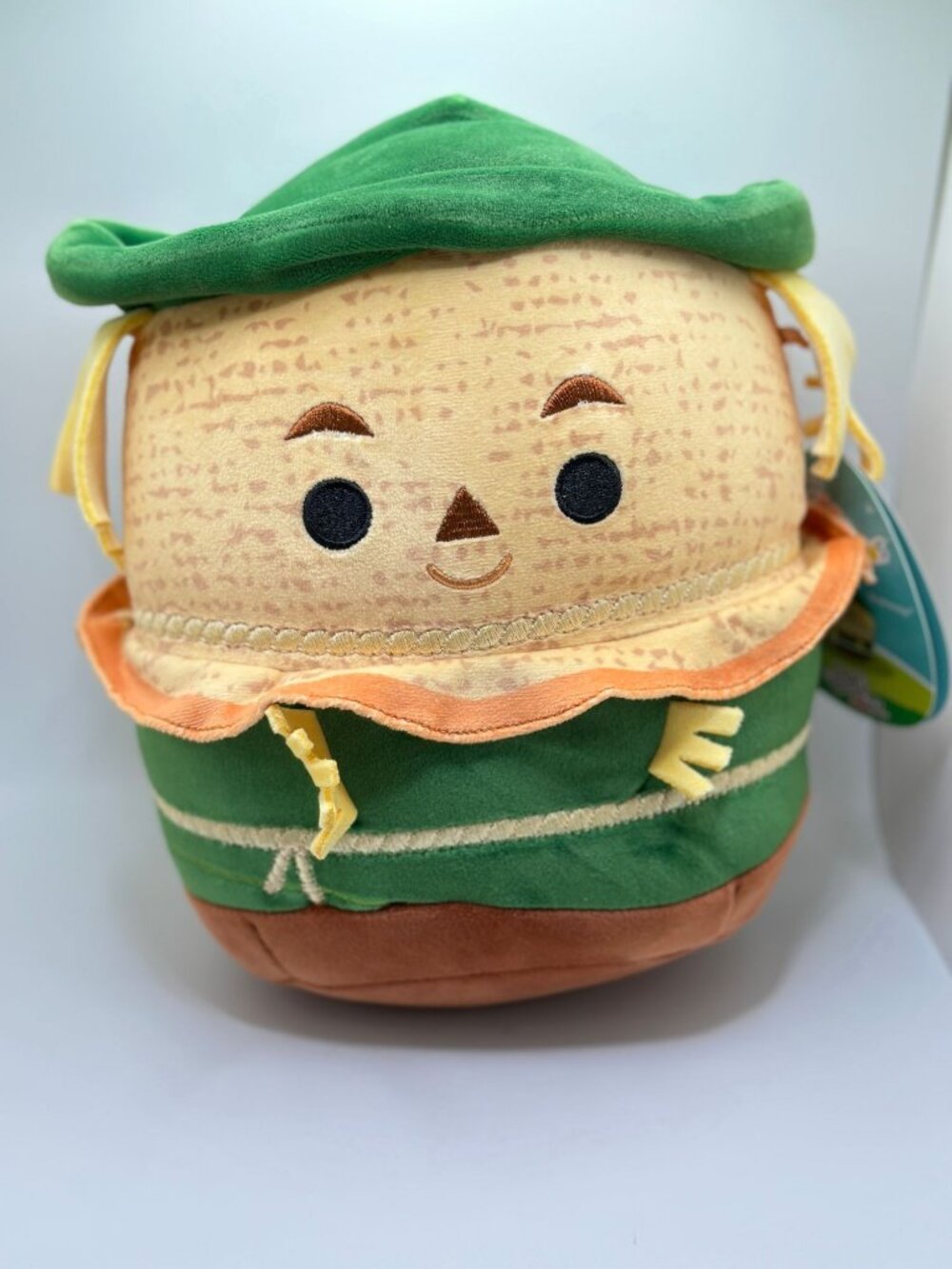 Wizard Of Oz Scarecrow Plush Stuffed Toy With Tag Green Hat & Brown Bottom 8 Inc